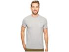 Calvin Klein Faux Double Layer Crew Neck T-shirt (silver Steel Heather) Men's T Shirt