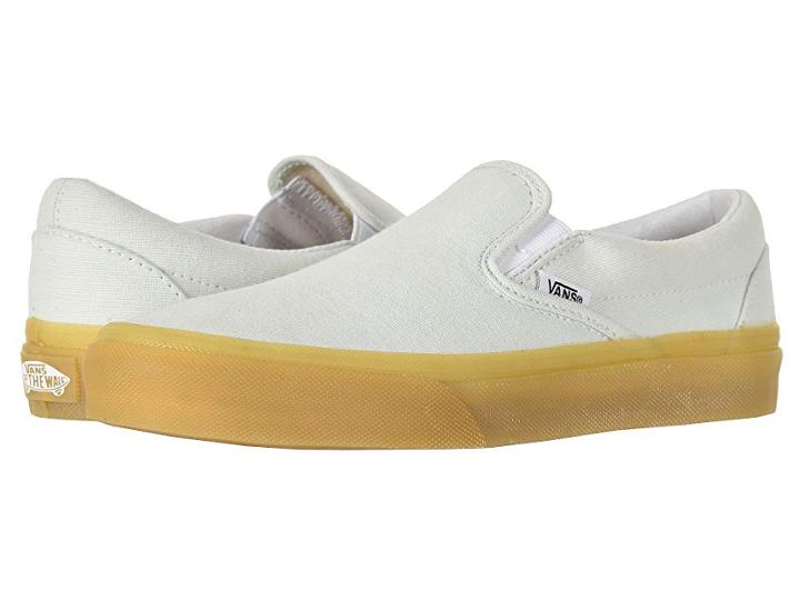 Vans Classic Slip-ontm (blue Flower/gum) Skate Shoes