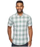 Royal Robbins Point Reyes Plaid Short Sleeve Shirt (conifer) Men's Short Sleeve Button Up