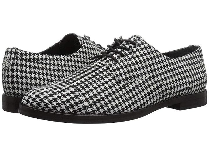 Lauren Ralph Lauren Maryna Ii (black/white Houndstooth) Women's Shoes