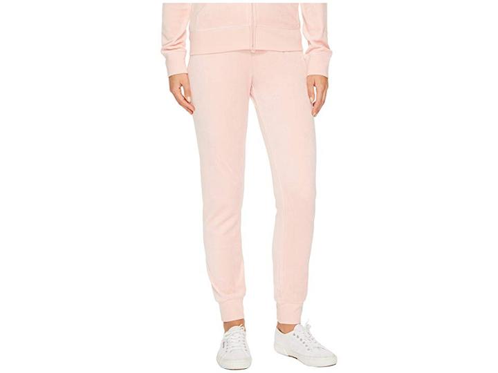 Juicy Couture Zuma Velour Pants (sugared Icing) Women's Casual Pants