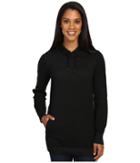 Exofficio Milena Hoodie Tunic (black Heather) Women's Sweatshirt