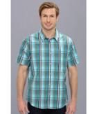 Prana S/s Duke Shirt (ocean) Men's Short Sleeve Button Up