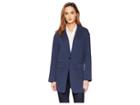 Kenneth Cole New York Pebble Jersey Oversized Jacket (billboard Blue Heather) Women's Coat