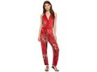 Green Dragon Aviat-or-bust Raquel Shirred Bottom Jumpsuit (paprika) Women's Jumpsuit & Rompers One Piece