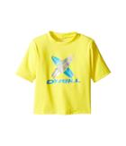 O'neill Kids Skins Short Sleeve Rash Tee (infant/toddler/little Kids) (yellow) Kid's Swimwear