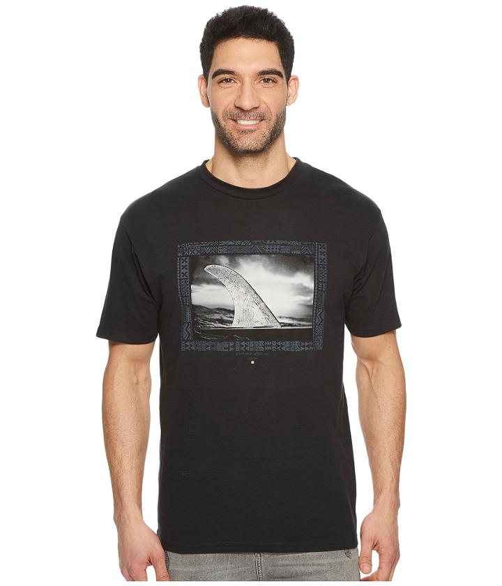 Quiksilver Waterman Po'ina Nalu Short Sleeve Tee (black) Men's T Shirt