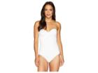 Jets Swimwear Australia Jetset Wrap Cross Over Drape Bandeau One-piece (white) Women's Swimsuits One Piece