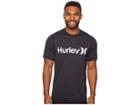 Hurley One Only Short Sleeve Surf Shirt (black) Men's Swimwear