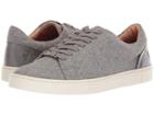 Frye Ivy Low Lace (grey Wool/waxed Pull-up) Women's Lace Up Casual Shoes