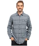 Mountain Hardwear Frequenter Stripe Long Sleeve Shirt (hardwear Navy) Men's Long Sleeve Button Up