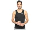 Nike Dry Miler Running Tank (black/black) Men's Sleeveless