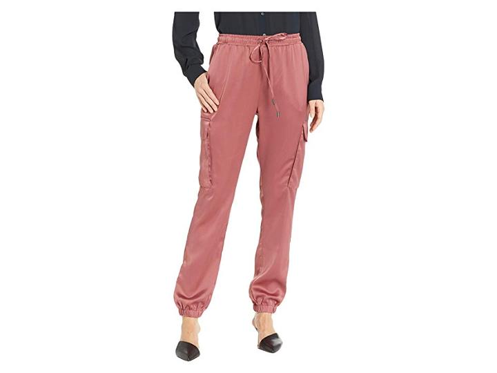 Kenneth Cole New York Satin Cargo (rose Brown) Women's Casual Pants