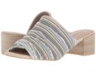 Kelsi Dagger Brooklyn Seigel Slide (bone/multi Leather/fabric) Women's Shoes