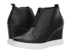 Blondo Gatsby Waterproof Wedge Sneaker (black Leather) Women's  Shoes