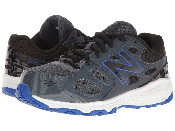 New Balance Kids Kr680v3 (little Kid/big Kid) (grey/blue) Boys Shoes