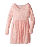 Splendid Littles Star Print Dress (big Kids) (peach) Girl's Dress