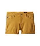 Ag Adriano Goldschmied Kids The Karlie Roll Cuff Shorts (big Kids) (marigold) Girl's Shorts