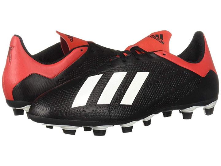 Adidas X 18.4 Fg (core Black/off-white/active Red) Men's Soccer Shoes