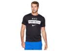 Nike Dry Tee Football Wordmark (black) Men's Clothing