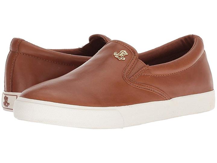 Lauren Ralph Lauren Ria (deep Saddle Tan Super Soft Leather) Women's Shoes