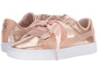 Puma Kids Basket Heart Lunar Lux Jr (big Kid) (cream Tan) Girls Shoes