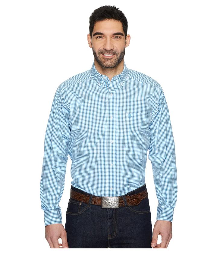 Ariat Crowley Shirt (cendre Blue) Men's Long Sleeve Button Up