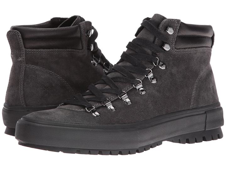 Frye Ryan Lug Hiker (slate Wp Oiled Suede) Men's Lace Up Casual Shoes