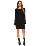 Mcq Zip Sleeve Short Interlock Dress (darkest Black) Women's Dress