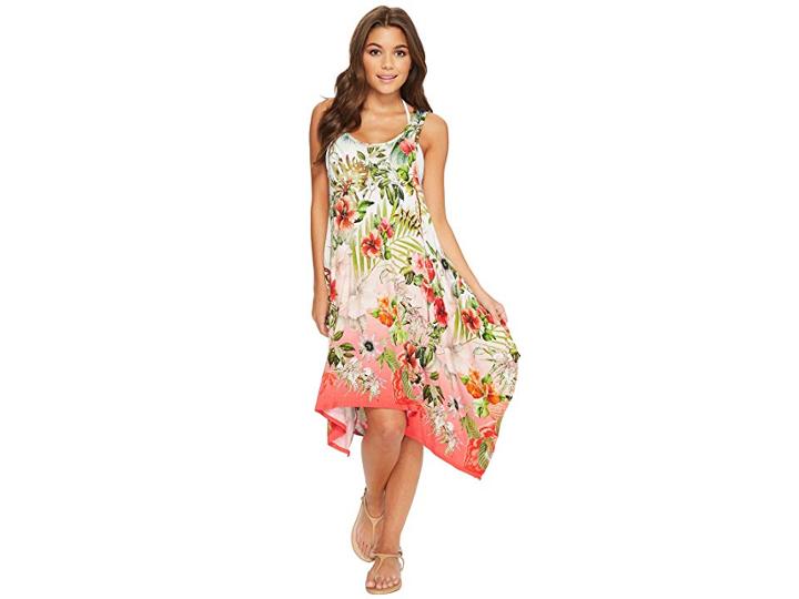 Green Dragon Hibiscus Sublime Cordelia Beach Dress (multi) Women's Dress