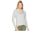 Three Dots Long Sleeve Funnel Neck Tunic (granite) Women's Sweater
