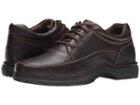 Rockport World Tour Elite Encounter (dark Brown Tumbled Leather) Men's Lace Up Casual Shoes