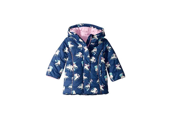 Hatley Kids Skater Girl Puffer Coat (toddler/little Kids/big Kids) (blue) Girl's Coat