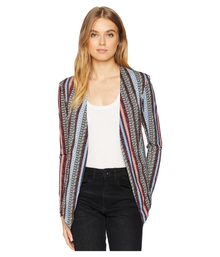 Bcbgeneration Tuxedo Blazer With Welts (sand/multi) Women's Jacket