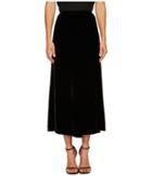 Mcq Velvet Fluid Gather Skirt (black) Women's Skirt