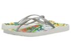 Vionic Beach Noosa (light Blue Floral/silver) Women's Sandals