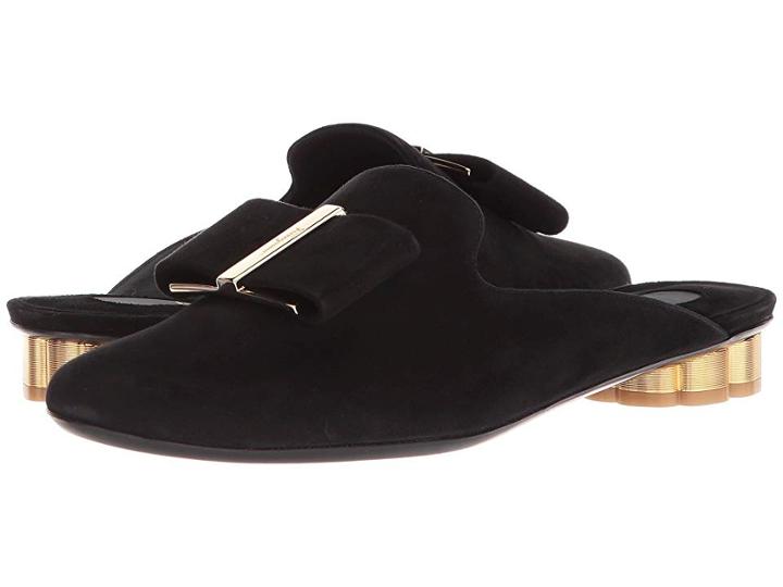 Salvatore Ferragamo Sciacca 1 (nero) Women's Flat Shoes