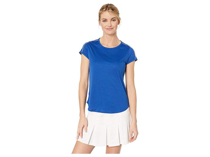 Nike Court Dry Top (indigo Force/white/white/indigo Force) Women's Clothing