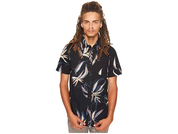 Volcom Motel Floral Shirt (black) Men's Clothing