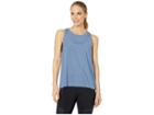 Reebok Perforated Tank (blue Slate) Women's Clothing