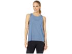 Reebok Perforated Tank (blue Slate) Women's Clothing