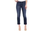 7 For All Mankind Kimmie Crop In Brilliant Blue Broken Twill (brilliant Blue Broken Twill) Women's Jeans