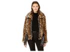 Blank Nyc Leopard Faux Fur Jacket With Belt In Note To Self (note To Self) Women's Coat