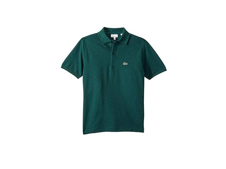 Lacoste Kids L1812 Short Sleeve Classic Pique Polo (toddler/little Kids/big Kids) (aconit) Boy's Short Sleeve Pullover