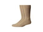 Thorlos Combat Boot 3-pair Pack (sand) Crew Cut Socks Shoes