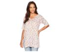 Nally & Millie Polka Dot Print Tunic (multi) Women's Blouse