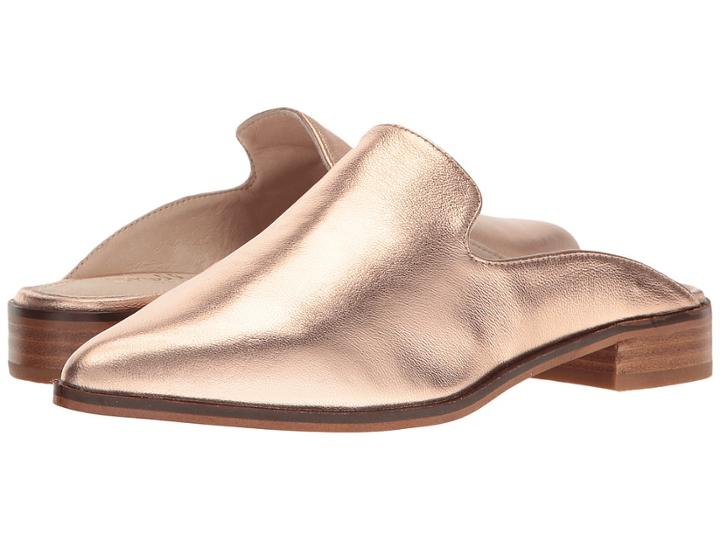 Shellys London Cantara Mule (rose Gold Leather) Women's Flat Shoes