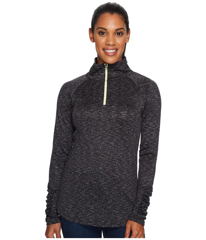 Columbia Outerspaced Iii Half Zip Top (black) Women's Long Sleeve Pullover