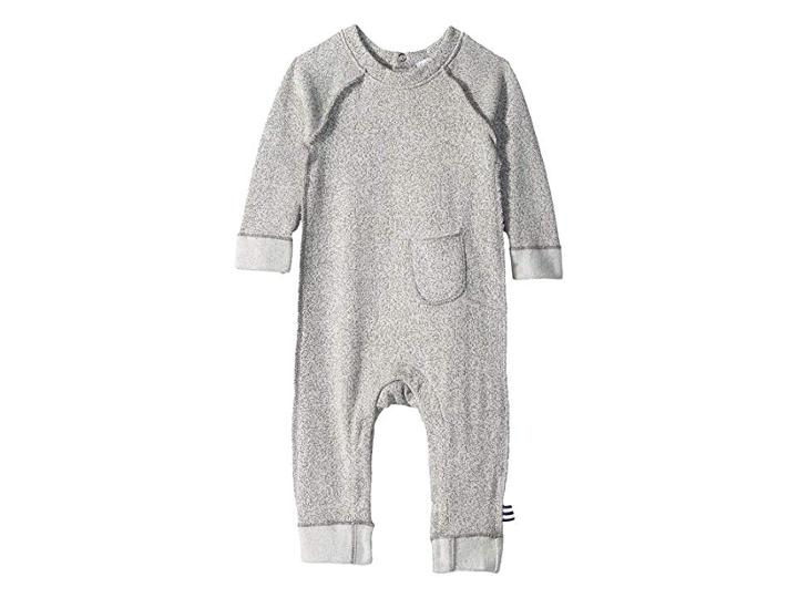 Splendid Littles Raglan Long Sleeve Coverall (inant) (marled Grey) Boy's Jumpsuit & Rompers One Piece