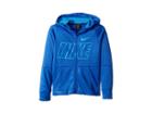 Nike Kids Therma Full Zip Graphic Training Hoodie (big Kids) (game Royal/blue Hero/blue Hero) Boy's Sweatshirt
